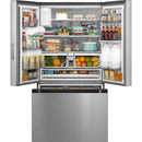 Midea 36-inch, 29.3 cu. ft. Freestanding French 3-Door Refrigerator External Water and Ice Dispensing System MRF29D2AST IMAGE 3