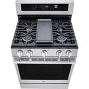  LG 30-inch Smart Gas Range with Air Fry LRGN6325X IMAGE 2