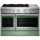  KitchenAid 48-inch Freestanding Commercial-Style Dual-Fuel Range with Griddle KFDD948SDC IMAGE 1