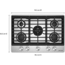  KitchenAid 30-inch Built-in Gas Cooktop with 5 Burners KCGK530SSS IMAGE 4